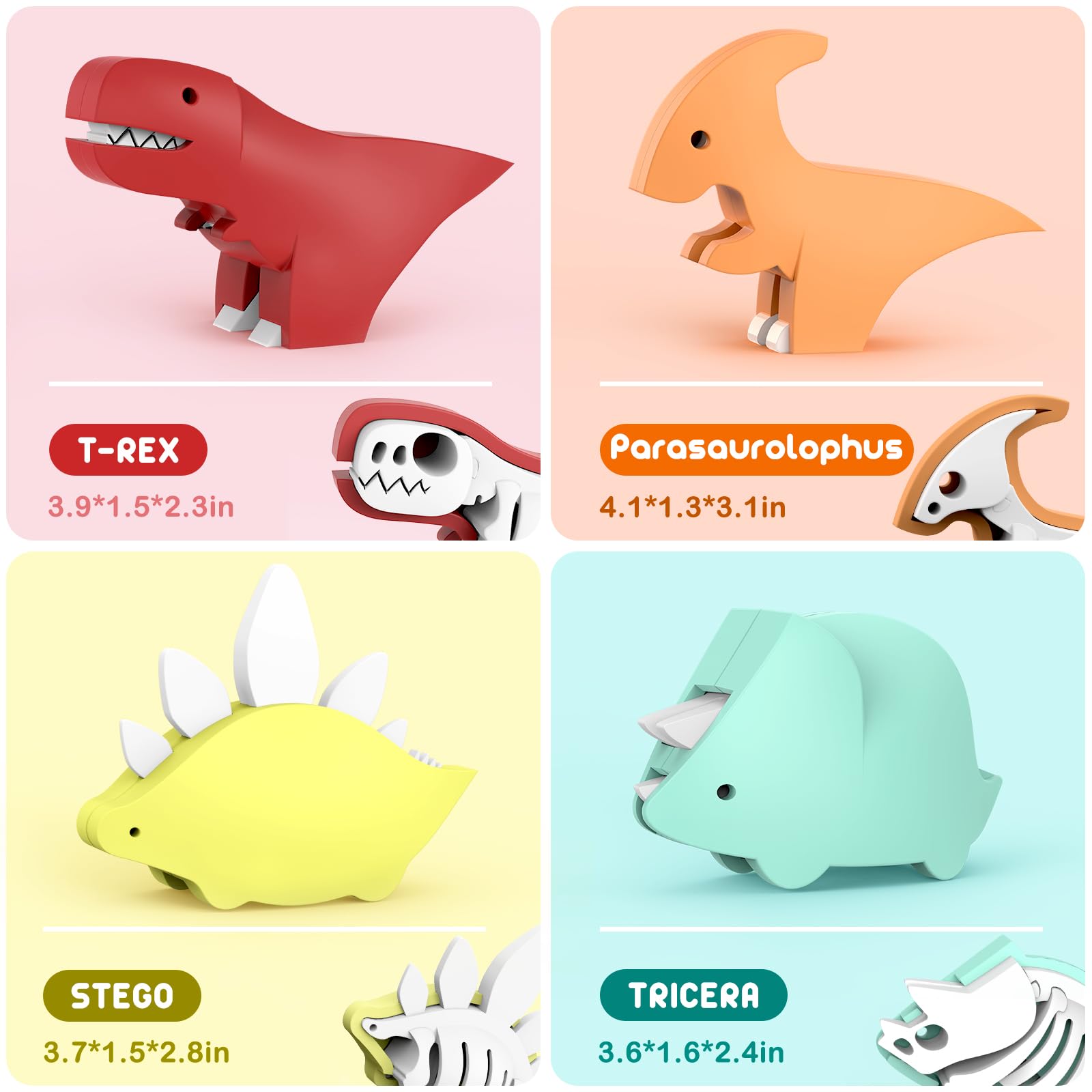 Toycost internal-bone-structure detail helps kids understand assembly and spatial thinking.