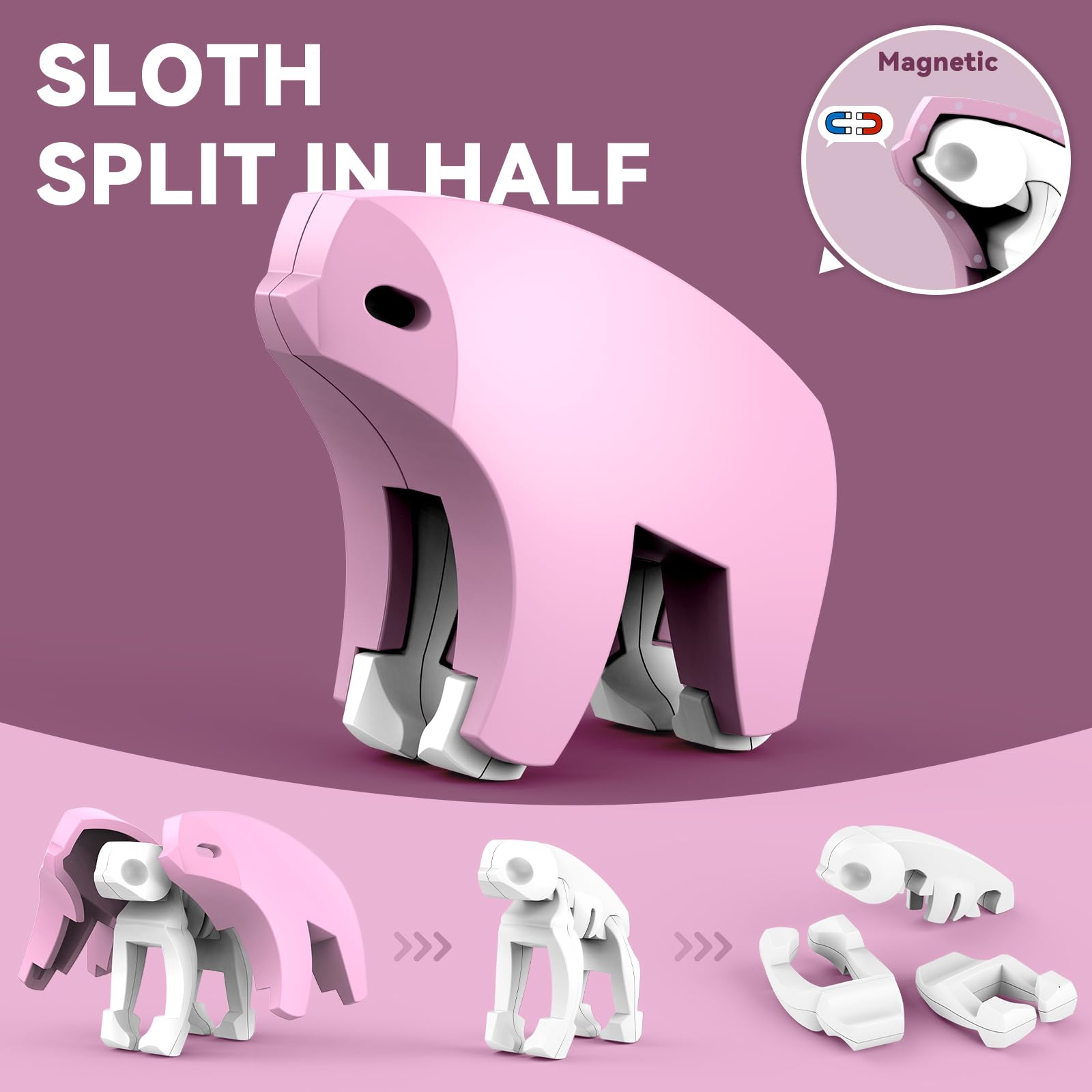 Toycost magnetic animal cards: colorful guides to assemble and disassemble