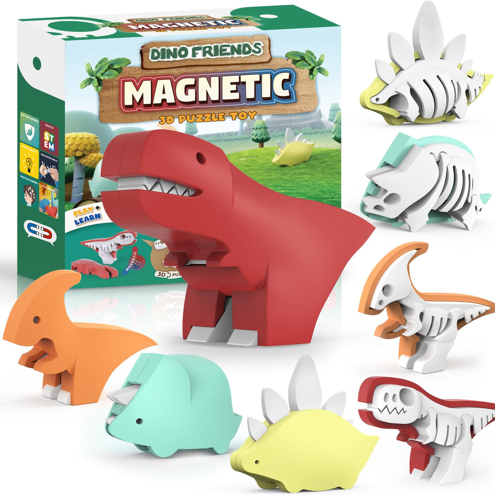Toycost magnetic lion with split design encourages hands-on exploration of animal structure for curious toddlers.