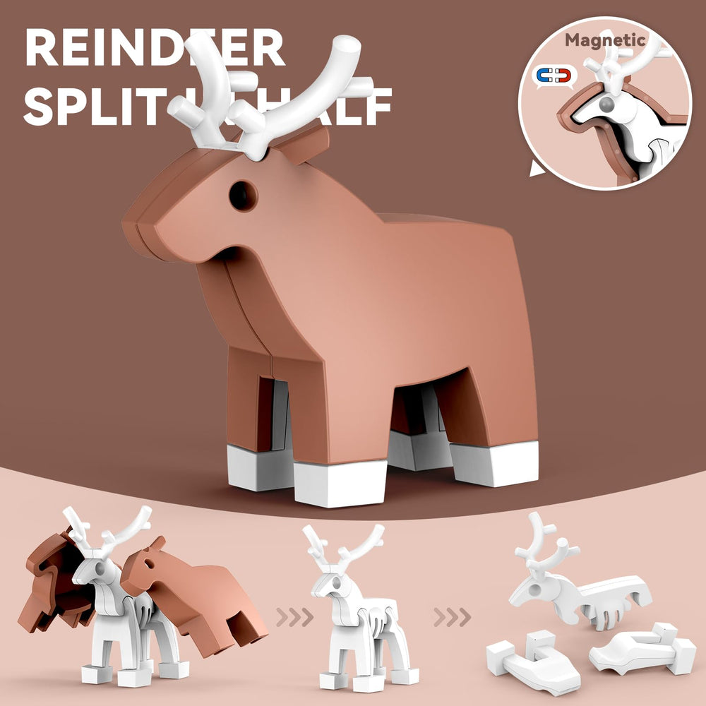 Toycost magnetic sloth: detailed, quiet-play animal puzzle for toddlers