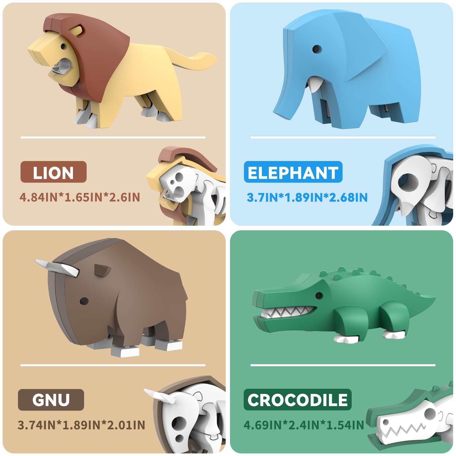 Toycost magnetic elephant bone-structure supports hands-on anatomy discovery