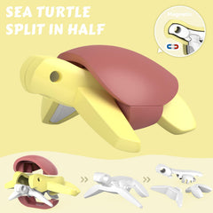 Toycost Magnetic Ocean White Shark assembly with magnetic joints for quick builds.
