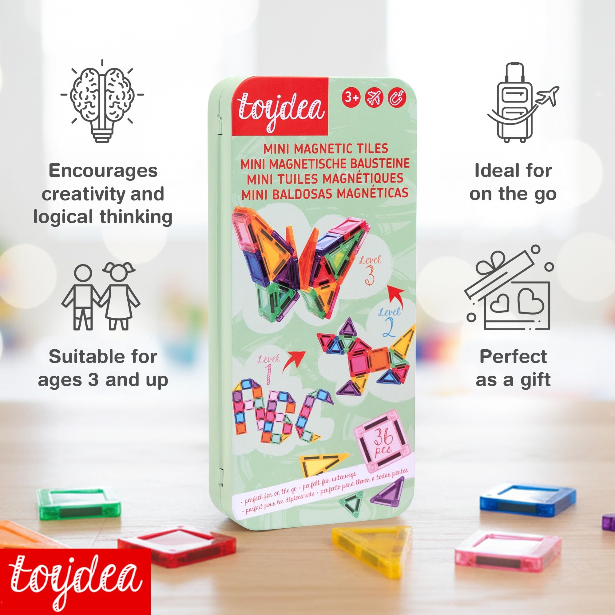 Toydea ABS magnets are safe travel toy choice for ages 3 to 8