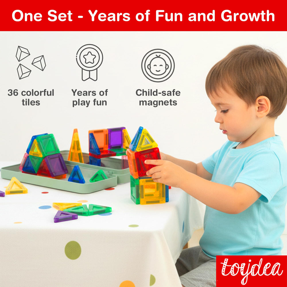 Toydea travel magnatiles on plane keeps kids engaged during flights