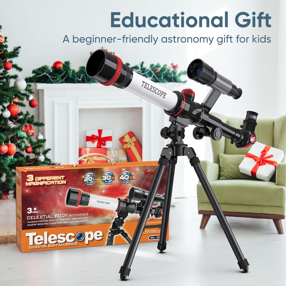 ToyerBee Kids Telescope arrives in gift-ready packaging.