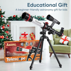 ToyerBee Kids Telescope arrives in gift-ready packaging.