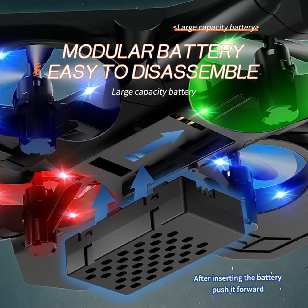 ToyFinity LED lights illuminate flights for exciting night-time action.