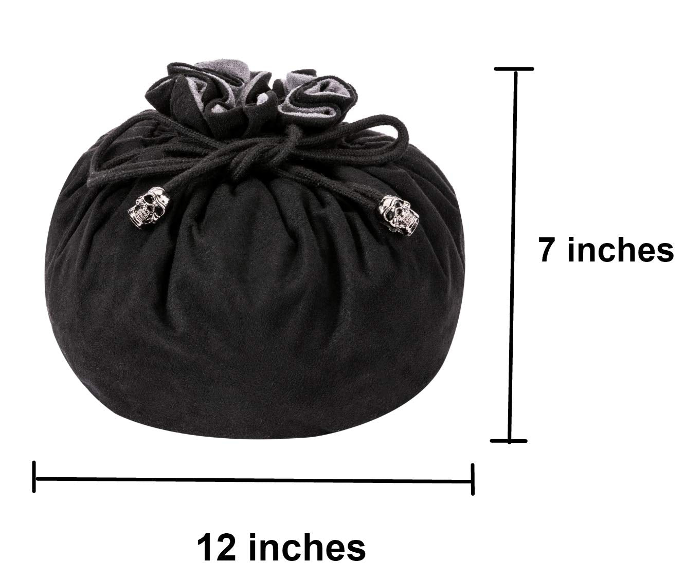 TOYFUL DND bag stands freely on table for quick dice access