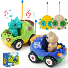 ToyFuntasy two dino cars racing for shared play and friendly competition