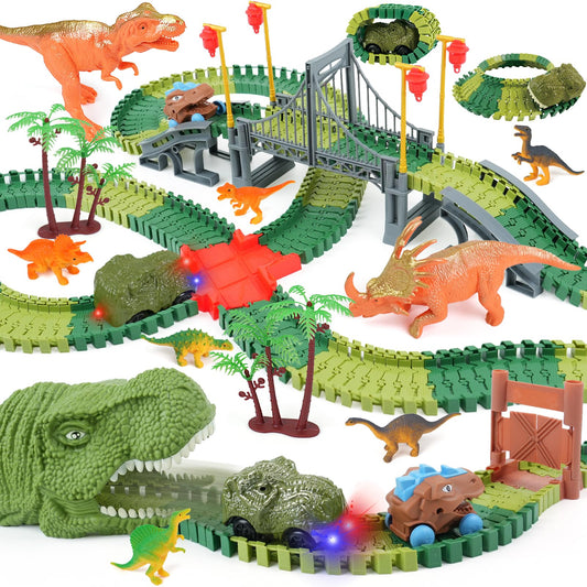 ToyFuntasy dinosaur track with a flexible layout for creative play