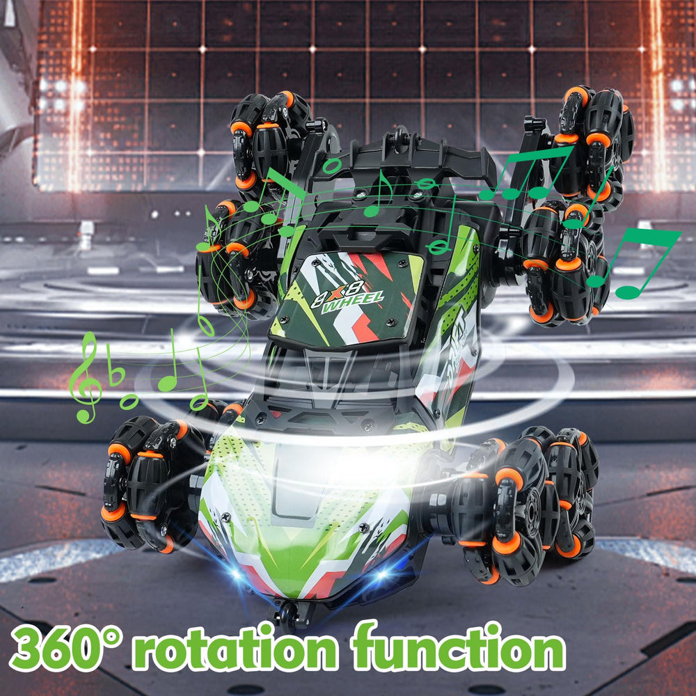 ToyFuntasy Gesture-controlled remote enhances interactive play on carpet.