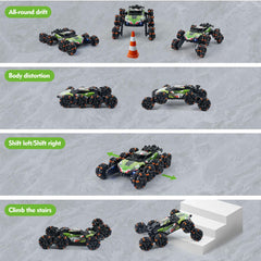 ToyFuntasy 8-Wheel suspension showcases all-terrain stunt potential.