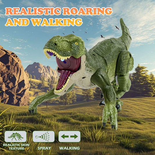 ToyFuntasy RC dinosaur roaring feature enhances pretend dinosaur adventures at home