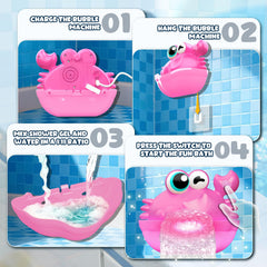 Toyjolka bath time glow with bubbles creating a magical tub moment