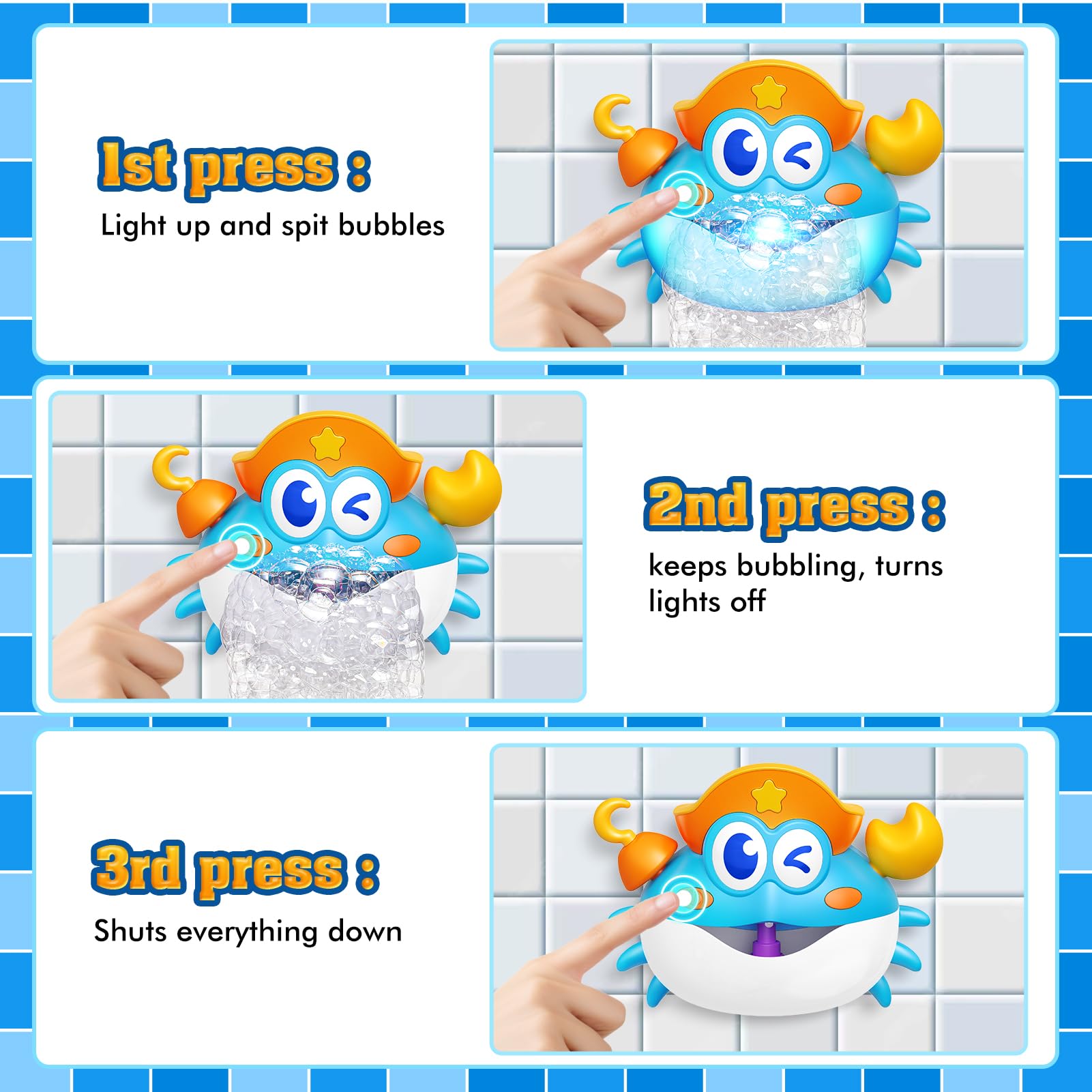 Toyjolka wind-up toys swim around the tub during bath time
