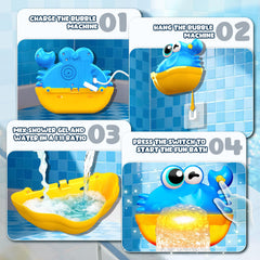 Toyjolka built in light show with off switch for bubble only fun.