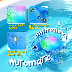 Toyjolka USB-rechargeable turtle ready for quick charging and long play sessions.