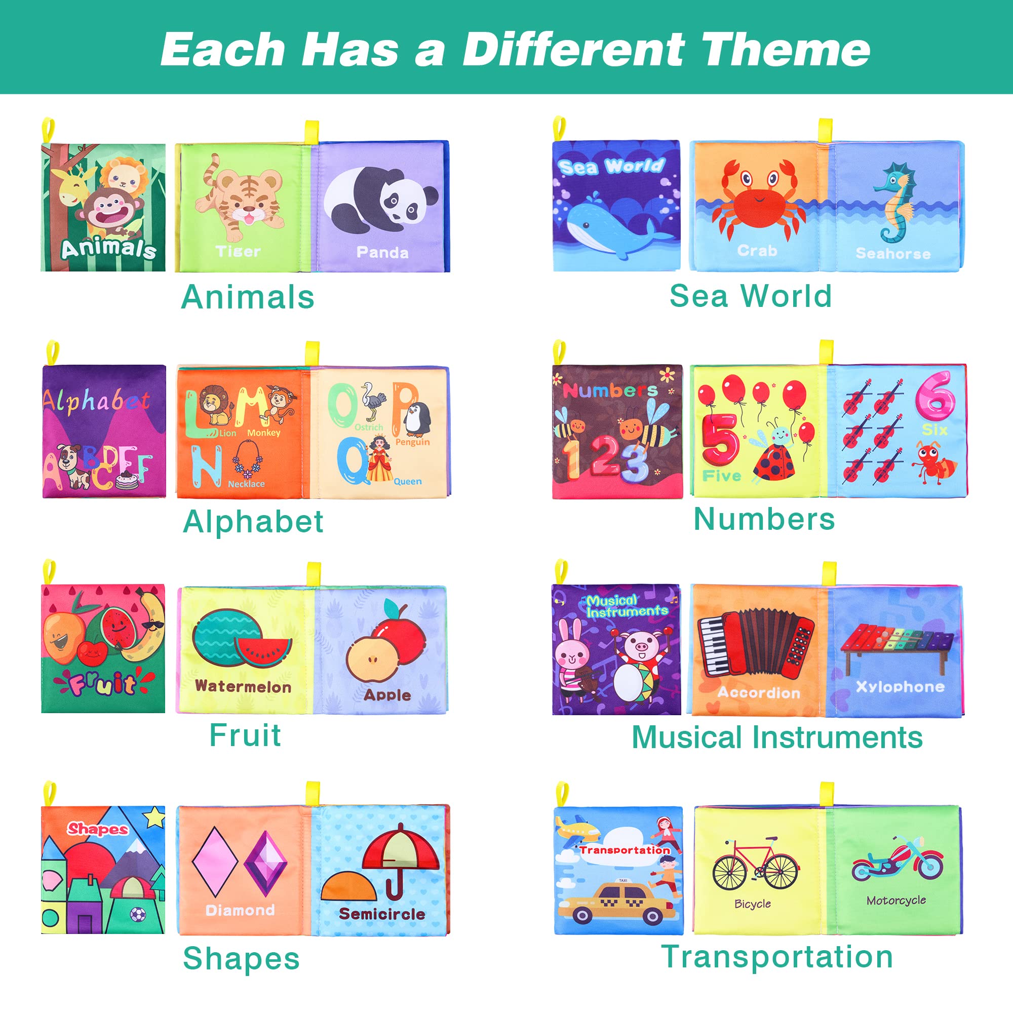 Toyk bath book transportation theme colors for exploration
