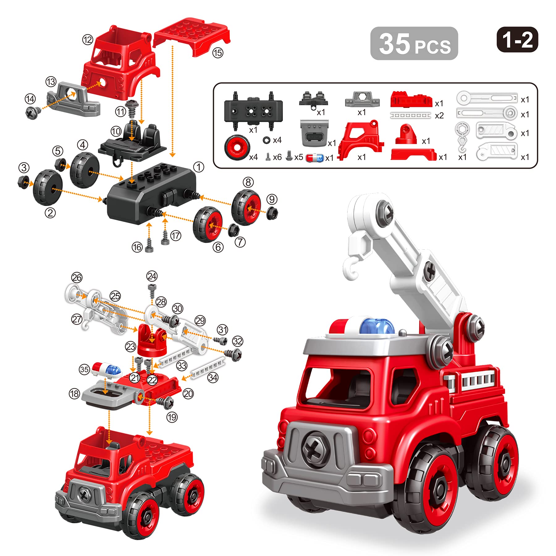 Toyk crane model construction toy encourages planning, precision, and creative experimentation