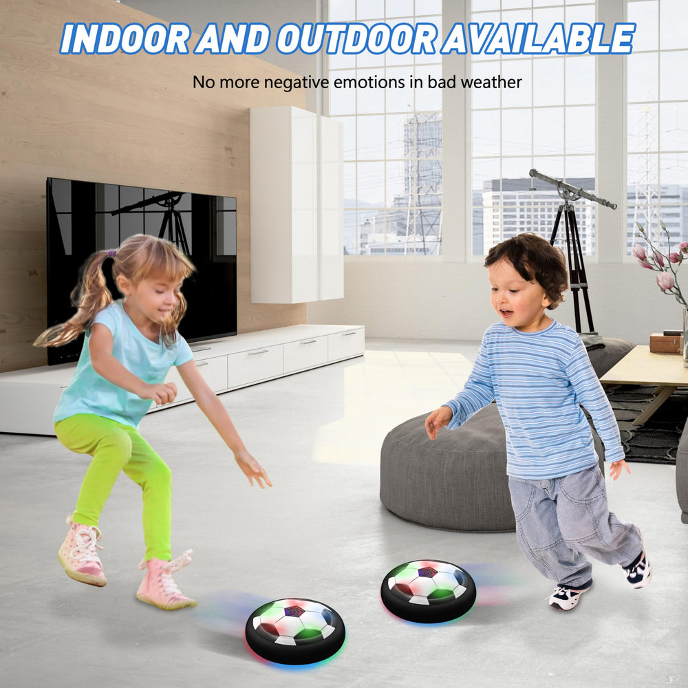 Toyk LED hover soccer ball indoor-outdoor play for safe family fun