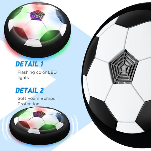 Toyk LED hover soccer ball side light-up for outdoor dusk games