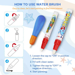 Toyk Water Doodle Mat drawing molds provide guided creativity