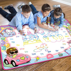 Toyk Water Doodle Mat portable folding design fits small bags.