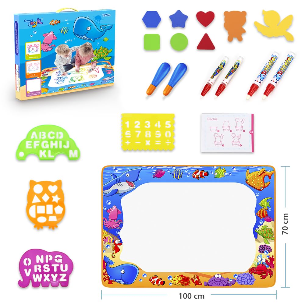 Toyk Water Doodle Mat size 40x28 inches ideal for large surfaces