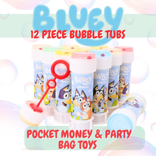 Toyland Bluey bubble wand with two hole sizes for adjustable play