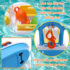 Toyland four plastic fish in vivid colours for counting and play