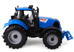 Toyland friction-powered farm tractor color collection display, collect all colors