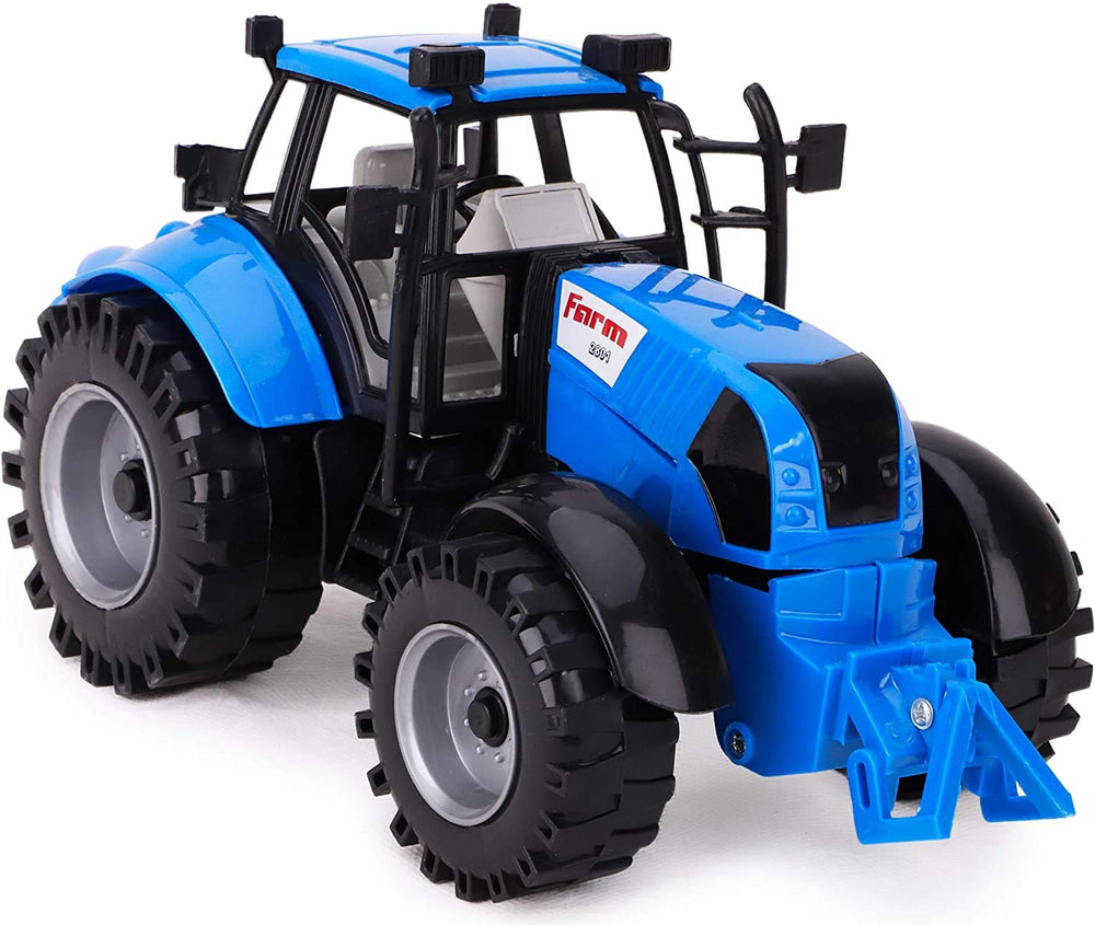 Toyland friction-powered farm tractor red open bonnet, engaging farm role-play
