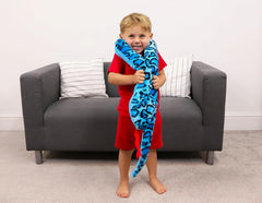 Toyland giant snake fabric close-up highlights soft, huggable texture.