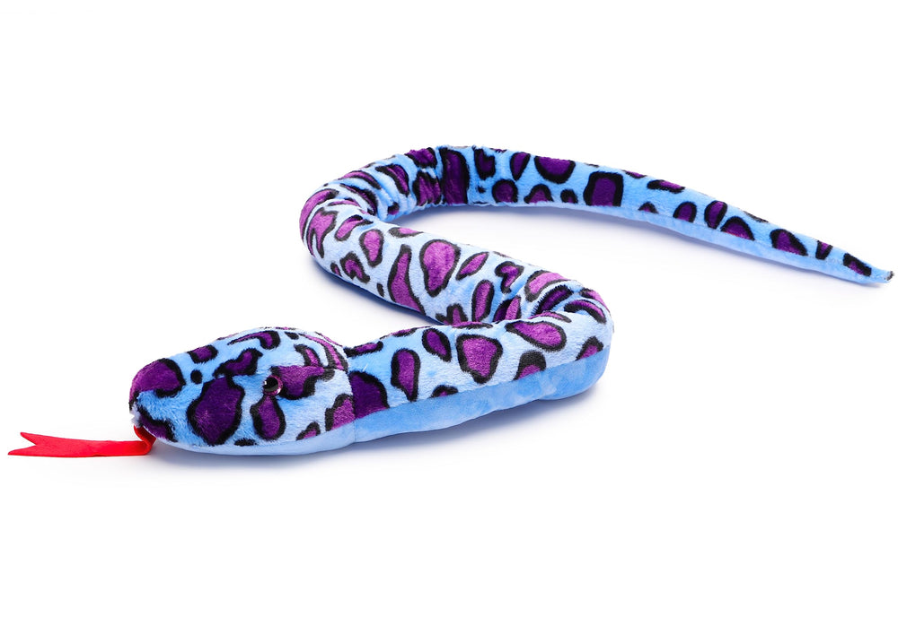 Toyland giant plush snake encourages imaginative play and cozy comfort.