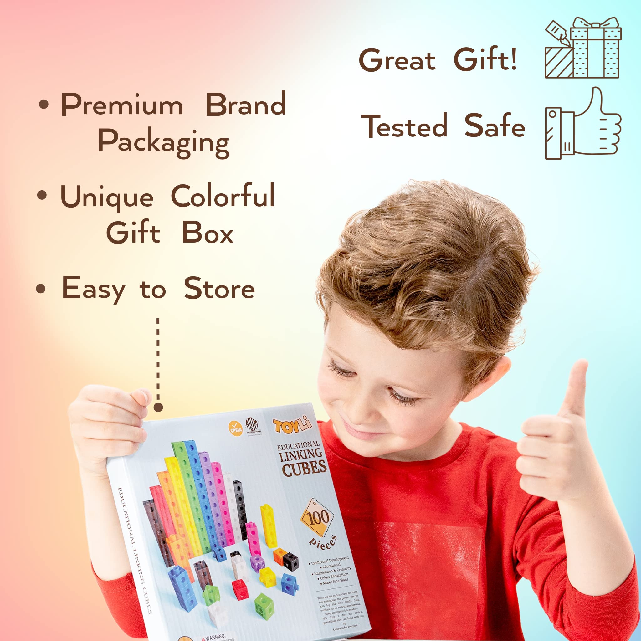 TOYLI classroom-ready learning toys: vibrant math blocks for centers.