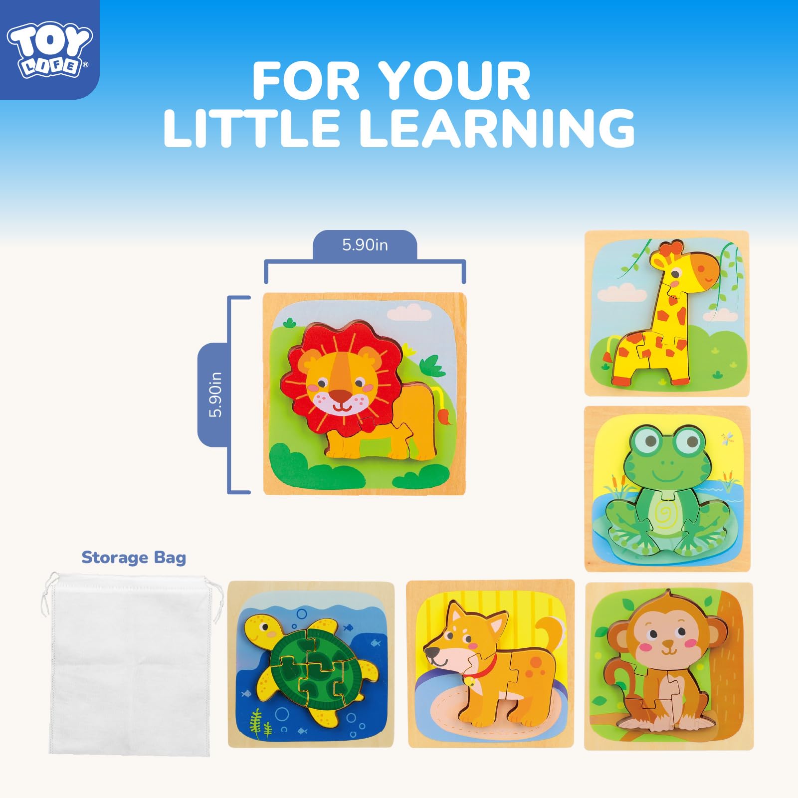 TOY Life turtle piece: chunky handle for easy placement and grip