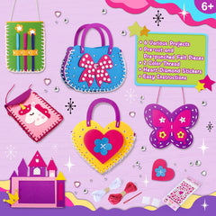 Toylink sewing kit for kids: bag project emphasizing beginner-friendly stitching