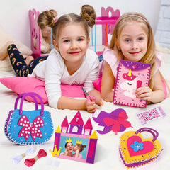 Toylink kit materials: soft felt sheets and supplies designed for safe, playful crafting