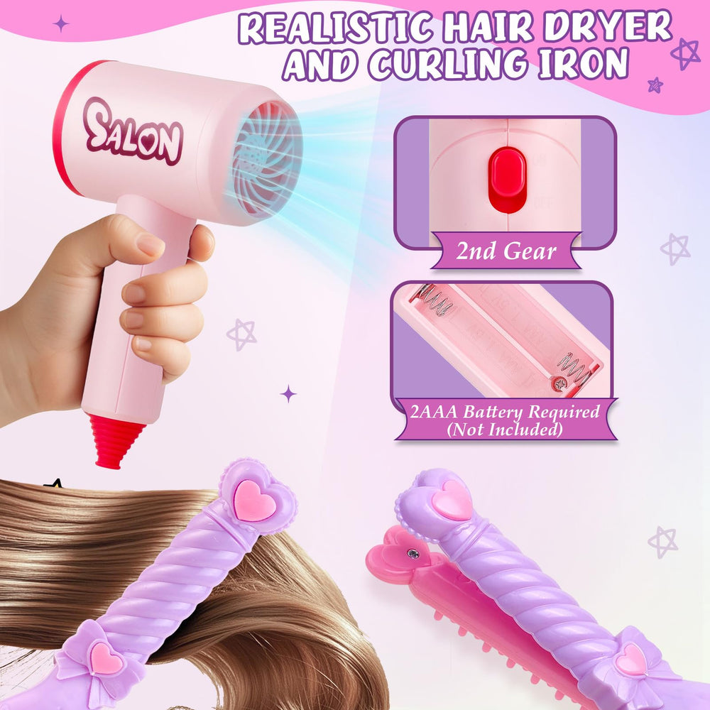 Toylink mirror supports self checks and precise makeup application.