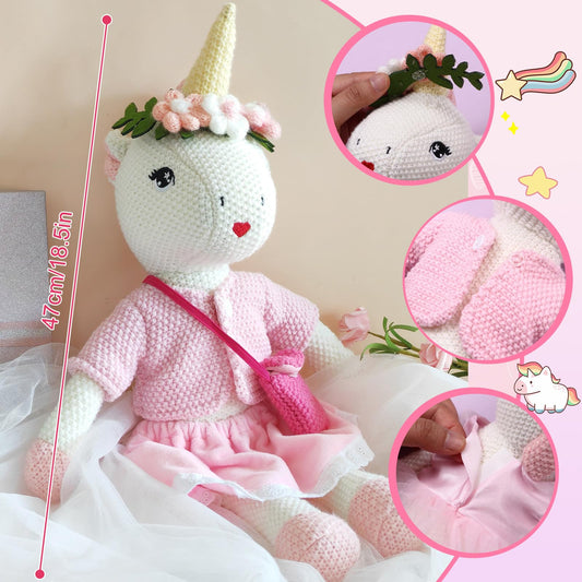 Toylink unicorn doll plush carrier bag for easy storage and transport.