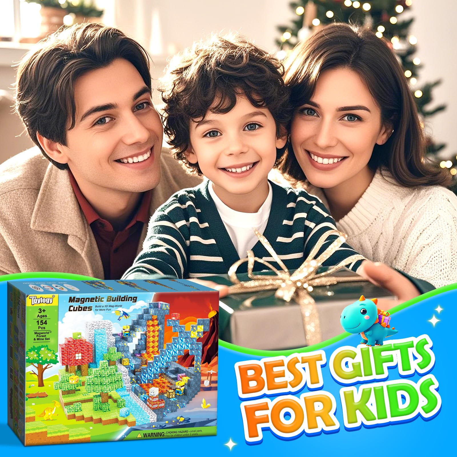 Toylogy magnetic blocks support family bonding through cooperative building activities