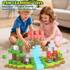 Toylogy magnetic tiles spark imaginative storytelling and role-play adventures.