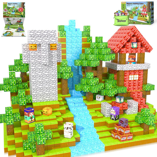 Toylogy forest mine magnet world blocks enable imaginative forest builds and fine motor practice.