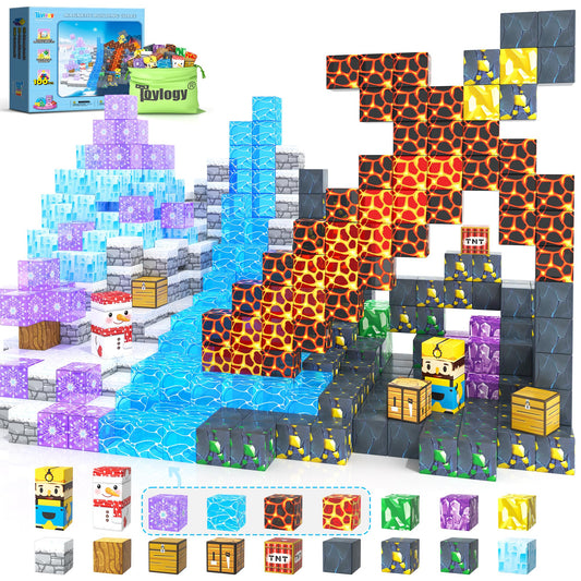Toylogy ice cave blocks for imaginative construction and sensory play