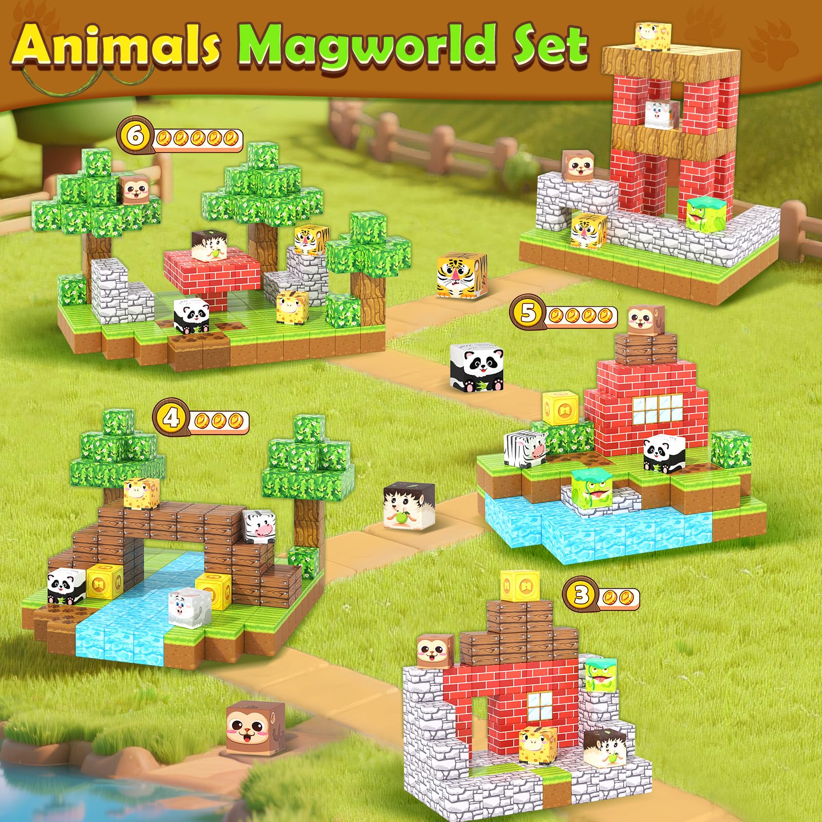 Toylogy idea-booklet-included inspires fresh zoo-building ideas and challenge sequences