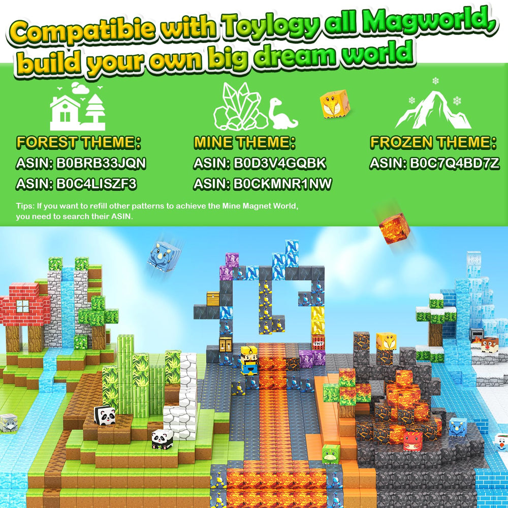 Toylogy magnetic blocks in durable ABS plastic ensure safe construction.
