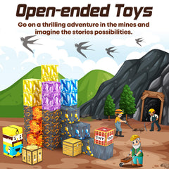 Toylogy cavern construction with eight magnets promotes sturdy, engaging play sessions.