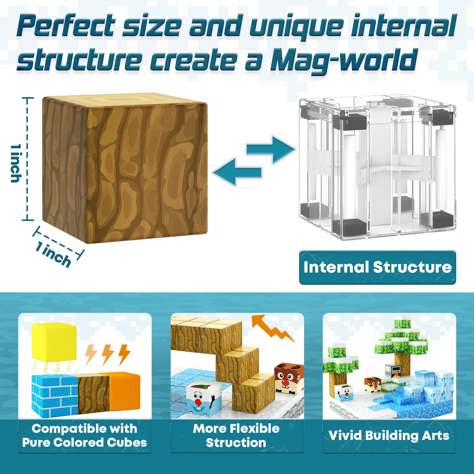 Toylogy magnetic blocks colorful pieces offer tactile, sensory-friendly building fun