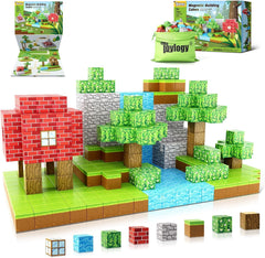 Toylogy magnetic blocks forest set for creative building and pretend play