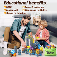 Toylogy Magnetic Blocks arrive gift-ready for curious kids ages 3 and up.